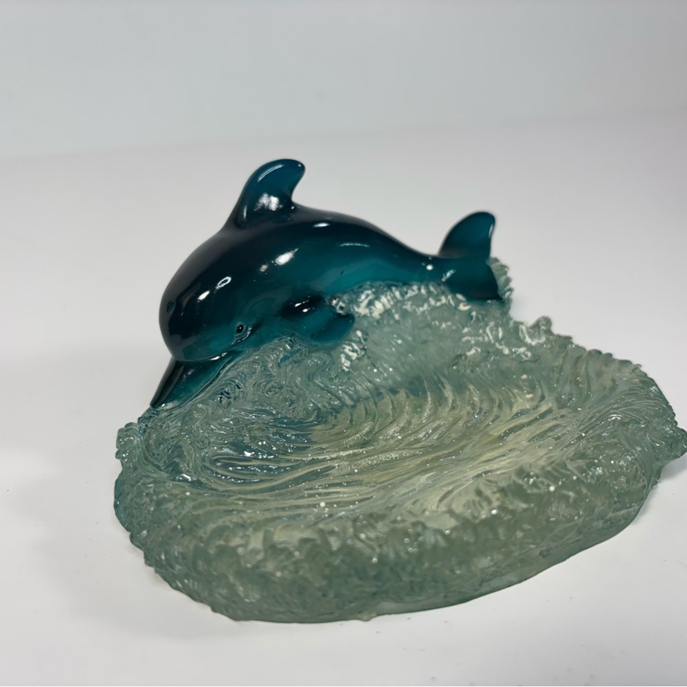 Vtg Dolphin Soap Dish Y2K Dolphin Themed Soap‎ Dosh Acrylic